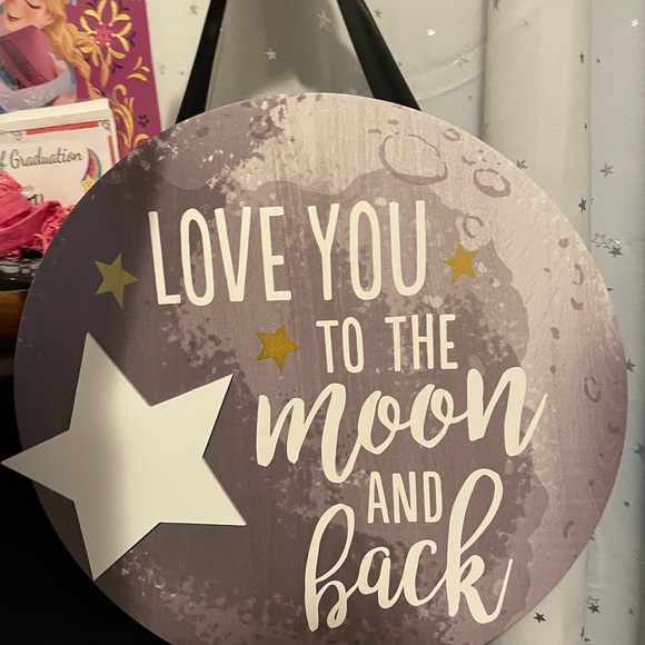 Hallmark Wall Sign. Love you to the Moon and back - Picture 2 of 5
